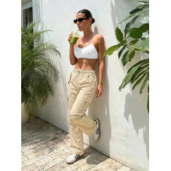 Moteriškos rusvos kelnės Elin