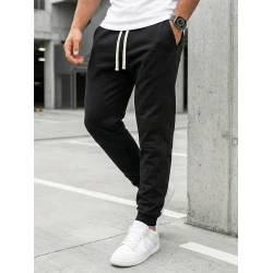 Vyriškos juodos spalvos kelnės Base