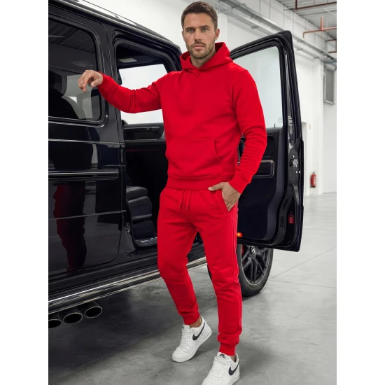 Vyriškos raudonos laisvalaikio kelnės Sergo JS/XW01