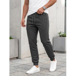 Vyriškos tamsiai pilkos kelnės Blim