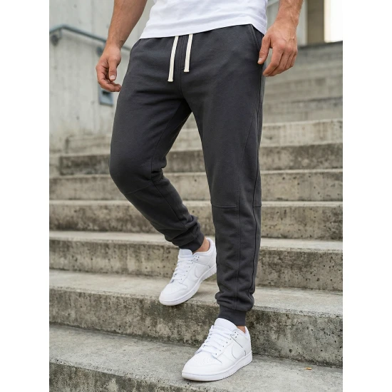 Vyriškos tamsiai mėlynos spalvos kelnės Base Laisvalaikio kelnės