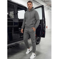 Vyriškos tamsiai pilkos laisvalaikio kelnės Resol