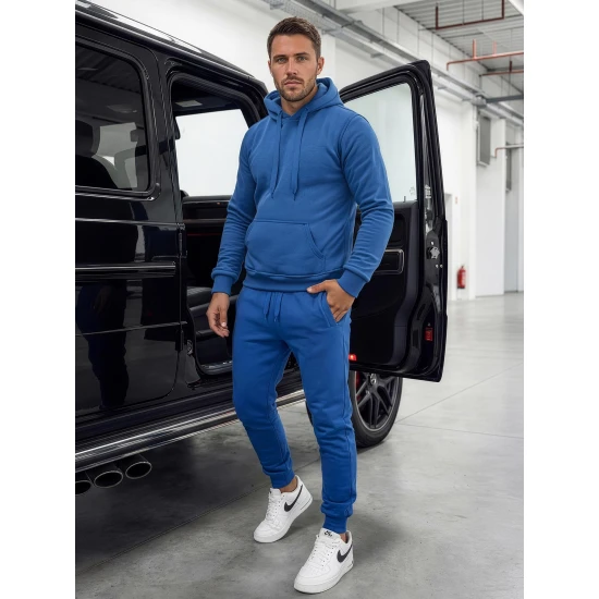 Vyriškos šviesiai mėlynos laisvalaikio kelnės Sergo Laisvalaikio kelnės