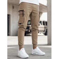 Vyriški rusvos spalvos jogeriai Citytown