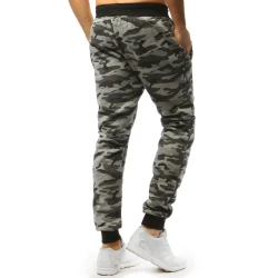 Vyriškos šviesiai pilkos kamufliažinės laisvalaikio kelnės Axel