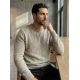 Vyriškas rusvas megztinis Remin