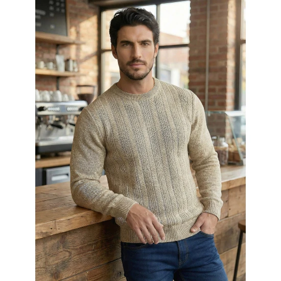 Vyriškas rudas megztinis Charlie