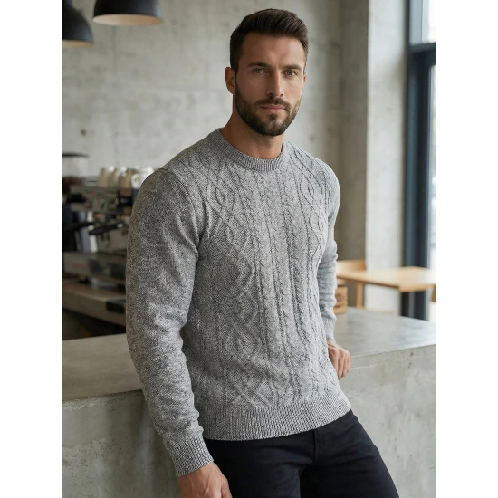 Vyriškas pilkas megztinis Wilson