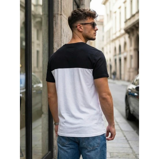 Vyriški balti/juodi marškinėliai Billy Marškinėliai