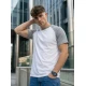 Vyriški balti/pilki marškinėliai Dilan Marškinėliai