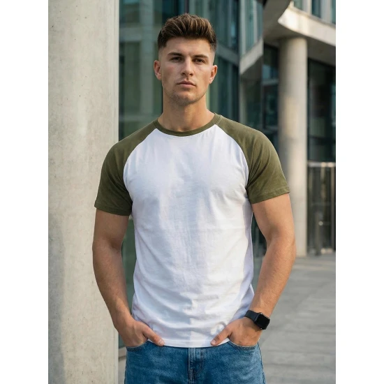 Vyriški balti/chaki marškinėliai Dilan Marškinėliai