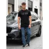 Męski czarny T-shirt Max Koszulka z napisami
