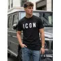 Men's black T-shirt Icon