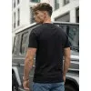 Men's black T-shirt Icon Koszulka z napisami