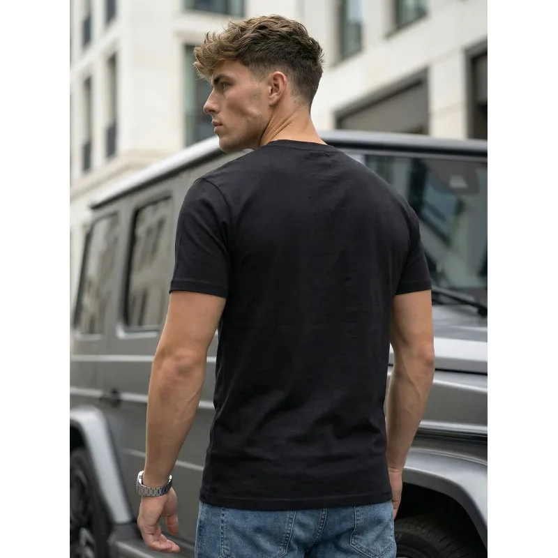 Men's black T-shirt Icon Koszulka z napisami
