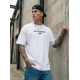 Vyriški balti oversize marškinėliai Dreamers Marškinėliai su užrašais