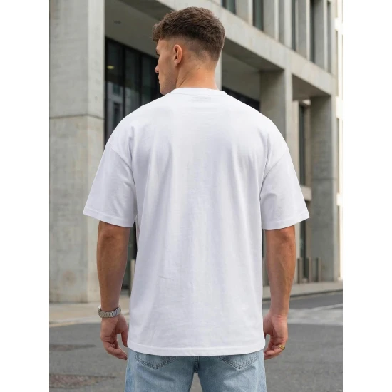 Vyriški balti oversize marškinėliai Perfect Marškinėliai su užrašais