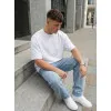Vyriški balti oversize marškinėliai Perfect Marškinėliai su užrašais