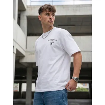Meeste valge oversize-särk „Jevin“