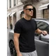 Vyriški juodi marškinėliai Comfort Vienspalviai marškinėliai