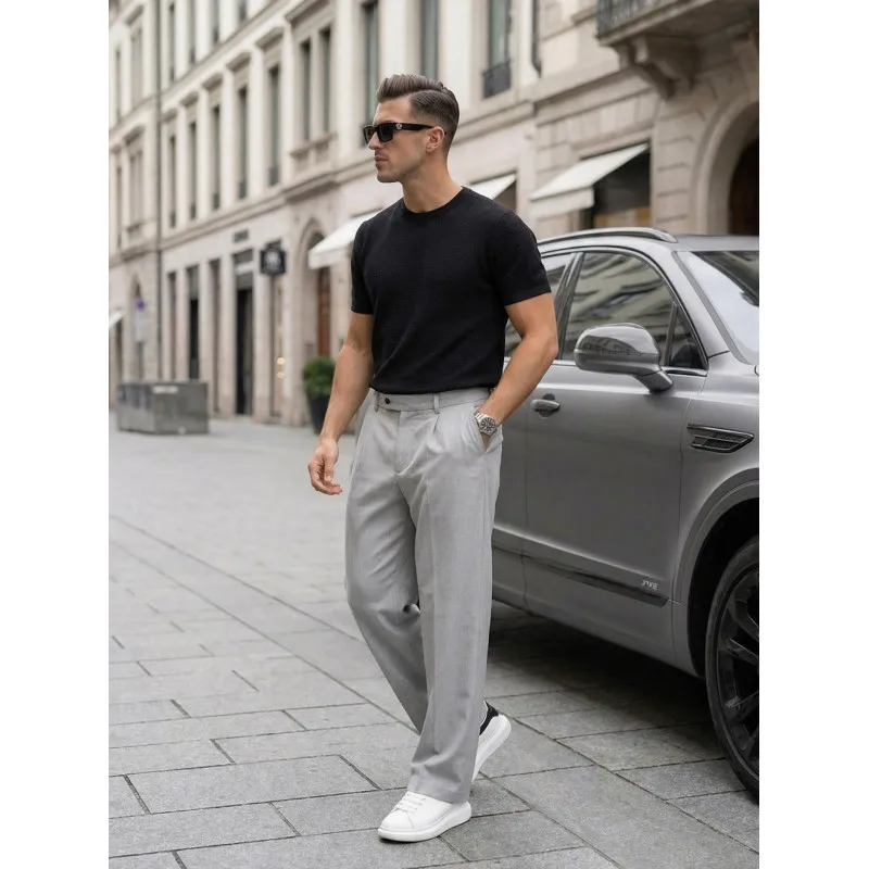 Vyriški juodi marškinėliai Comfort Vienspalviai marškinėliai
