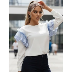 Moteriškas baltas džemperis Fancy