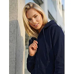Women's hooded jumper in dark blue Look