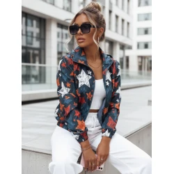 Moteriška mėlyną bomber stiliaus striukė Alesa