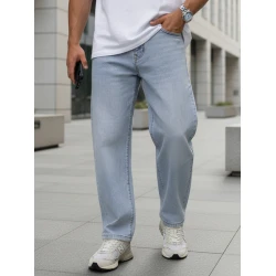 Vyriški šviesiai mėlyni džinsai Akon