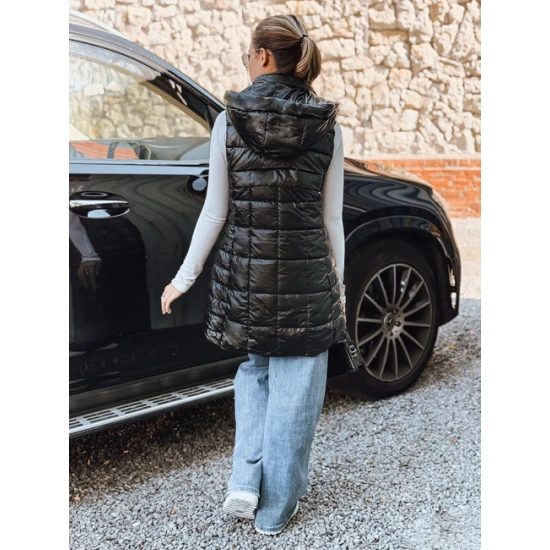 Moteriška juodos spalvos liemenė Moon