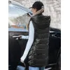 Moteriška juoda dygsniuota liemenė Foxy Moteriškos liemenės