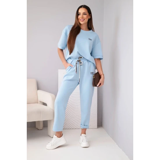 Moteriškas šviesiai mėlunas komplektas Elite Moteriški komplektai