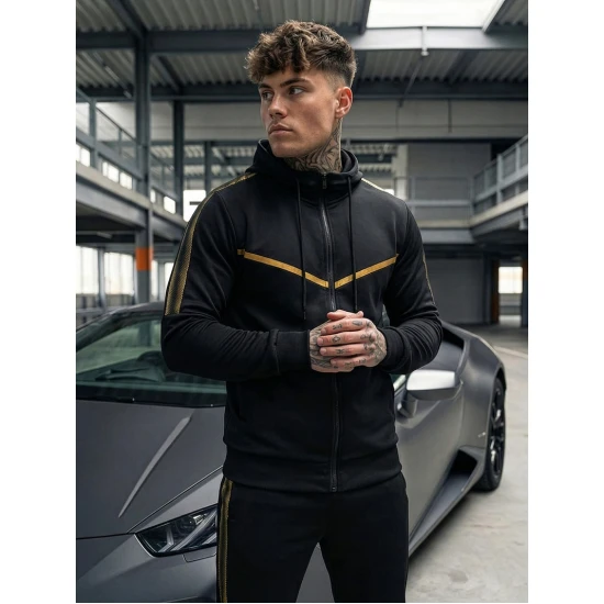 Juodas spalvos vyriškas sportinis komplektas Ronex JS/C8117