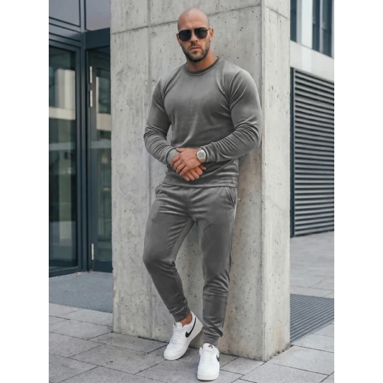 Pilkas veliūrinis komplektas Bill JS/8C1167/3 Premium