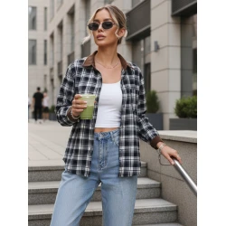 Moteriški juodi languoti marškiniai Esli