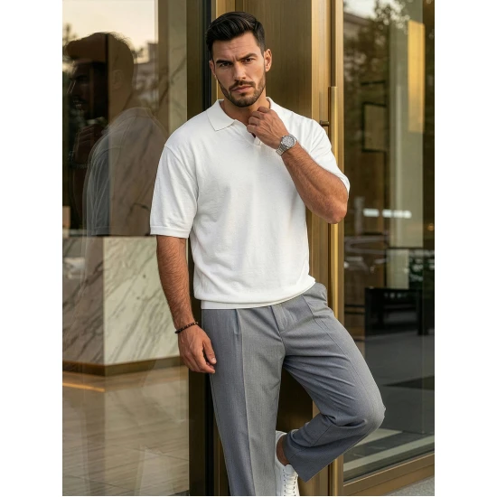 Vyriški balti polo marškinėliai Tyler POLO marškinėliai