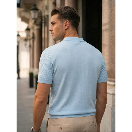 Vyriški mėlyni polo marškinėliai Fast POLO marškinėliai