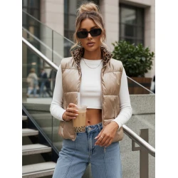 Moteriška ruda dvipusė liemenė Puff