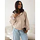 Eris Women's Taupe Hooded Jacket