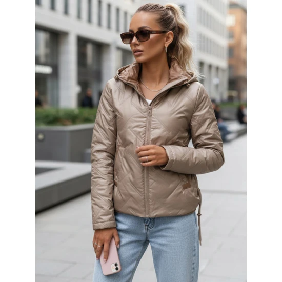 Moteriška dygsniuota rusva striukė Moli Moteriškos striukės