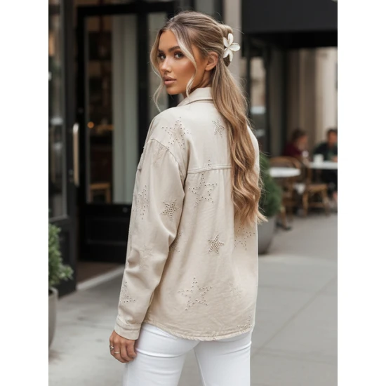 Pereinamojo sezono rusva striukė Shine Moteriškos striukės