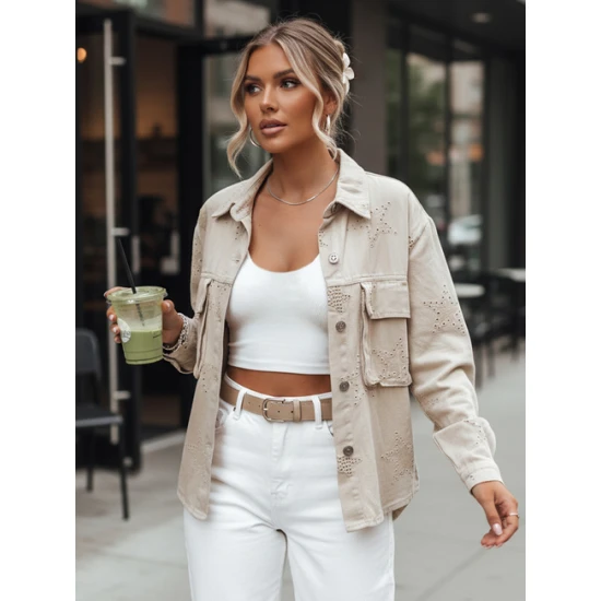 Pereinamojo sezono rusva striukė Shine Moteriškos striukės