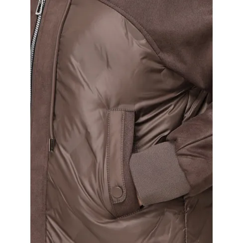 Moteriška ruda striukė su gobtuvu Megos