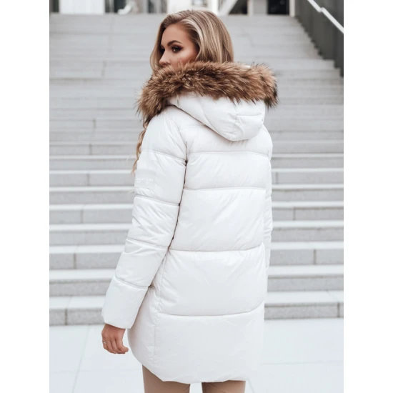 Moteriška žieminė balta striukė Luckry