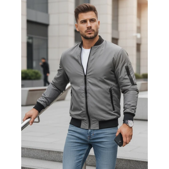 Vyriška pilka striukė Route Rudeninės / Pavasarinės