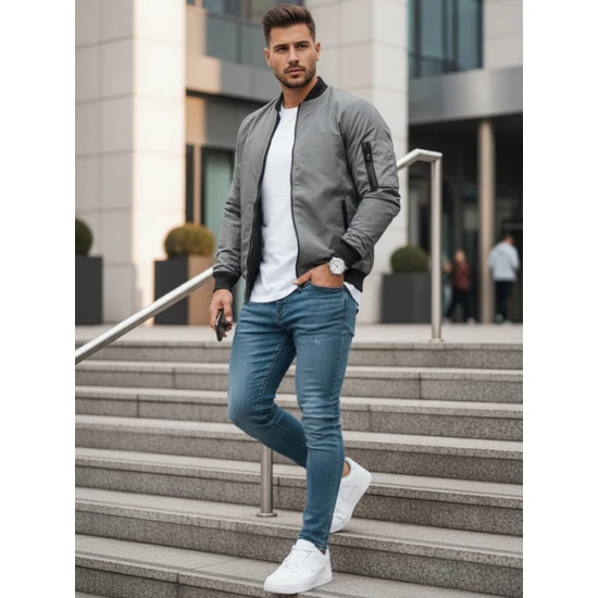 Vyriška pilka striukė Route Rudeninės / Pavasarinės