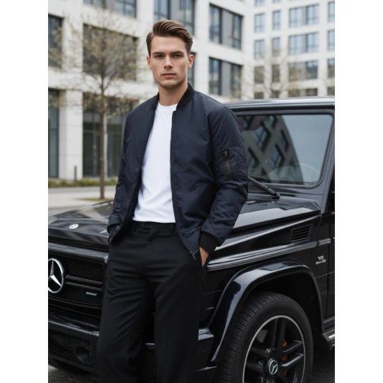 Vyriška tamsiai mėlyna striukė Route AK95