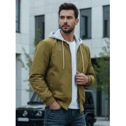 Vyriška žalios spalvos bomber stiliaus striukė Edmin