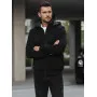 Men's reversible black hooded jacket Linde