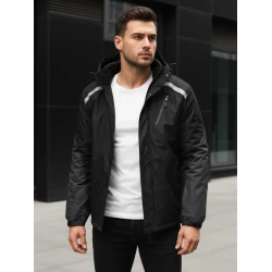 Vyriška juoda slidinėjimo striukė Atlant